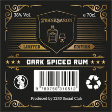 Load image into Gallery viewer, Drink Baron Dark Spiced Rum Limited Edition