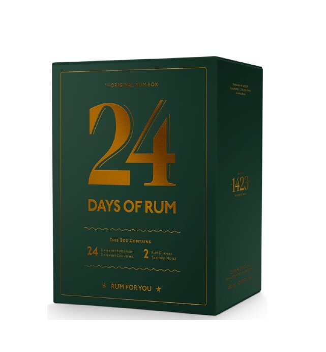 24 Days Of Rum Advent Calendar 2022 Green Edition