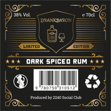Load image into Gallery viewer, Drink Baron Dark Spiced Rum Limited Edition
